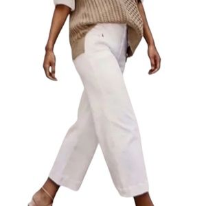 Spanx Wide Leg Pant Petite White Twill Cotton size 3X NWT‎